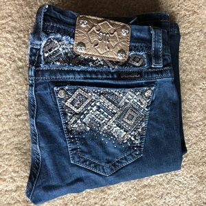 Miss Me Jeans with 32 in inseam.